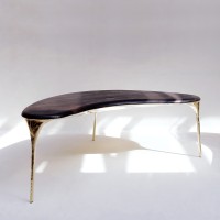 <a href="https://www.galeriegosserez.com/artistes/loellmann-valentin.html">Valentin Loellmann </a> - Brass - Bureau incurvé